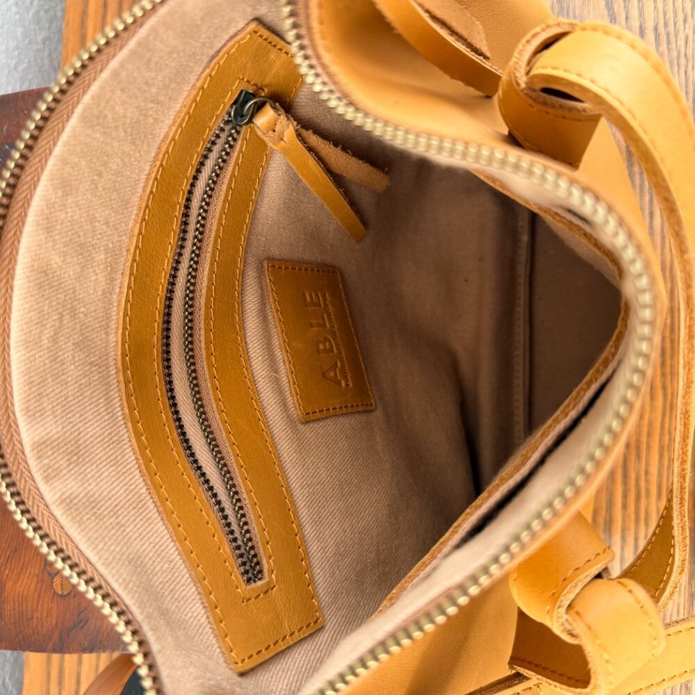 ABLE Rachel Crossbody - Tan / Cognac Leather - Picture 3 of 8